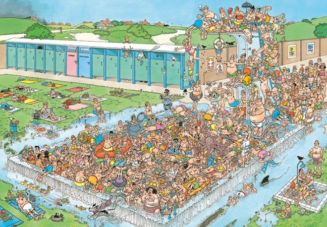 Jumbo puzzel – plezier in het zwembad 2000 stukjes