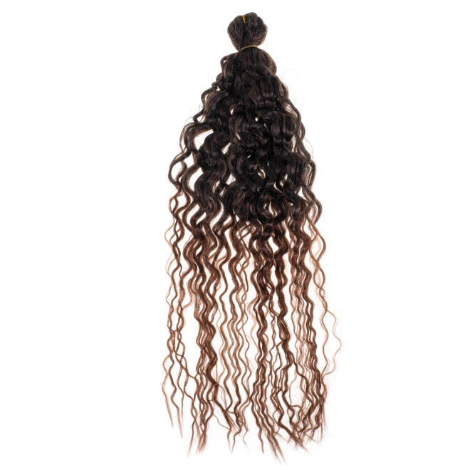 Synthetisch donkerbruin haar