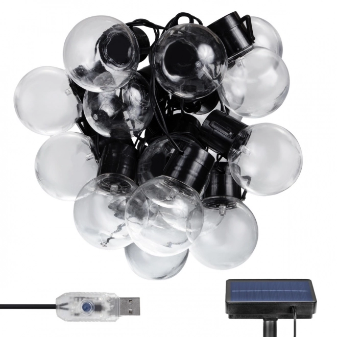 Solarlampen tuingirlande 2-in-1 LED MCE424 7m bollen