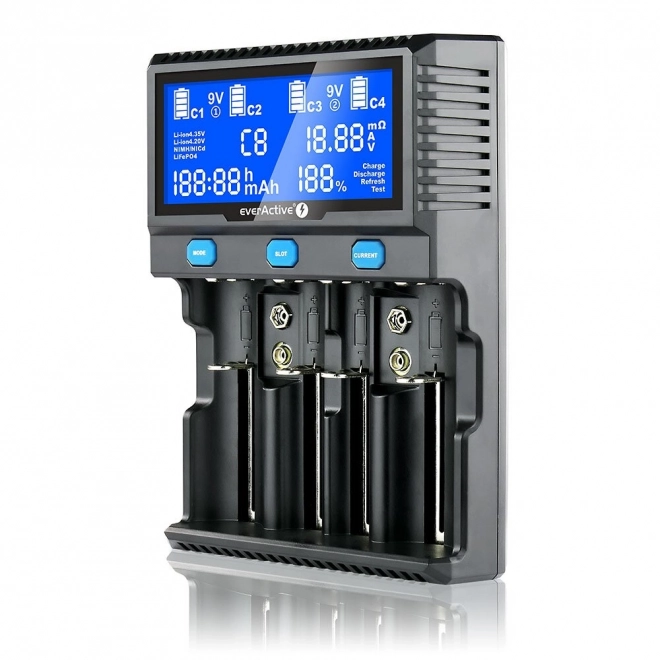 Batterijoplader UC-4200 voor Li-ion en NI-MH accu's