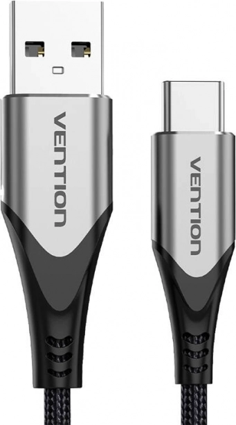 USB-kabel USB-A naar USB-C Vention 0,5 m grijs