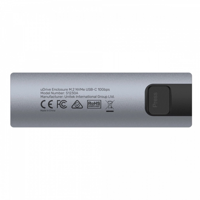Unitek behuizing voor M.2 NVMe/SATA schijf 10 Gbps
