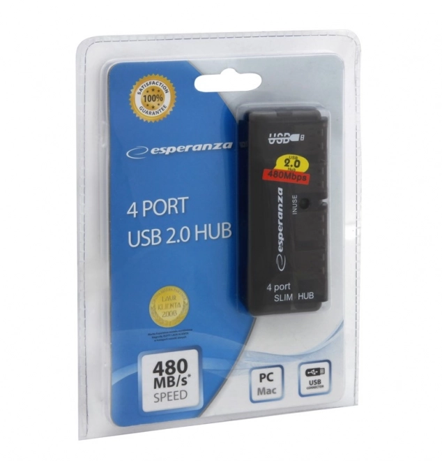 USB Hub Esperanza 4 Poorten 2.0