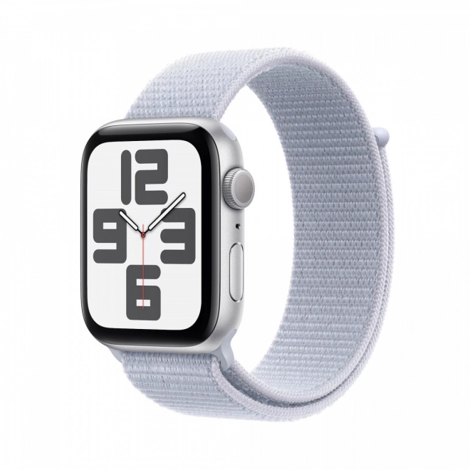 Horloge SE GPS, 44mm aluminium kast, zilverkleurige kast met blauwe sportband