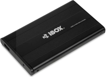 Externe aluminium 2,5" SATA USB 2.0 behuizing voor schijf I-BOX