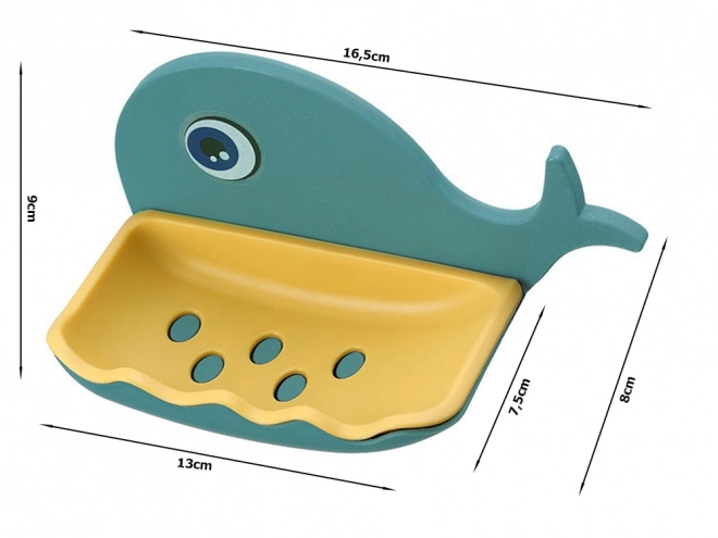 Zeepbakje Walvis met afvoer