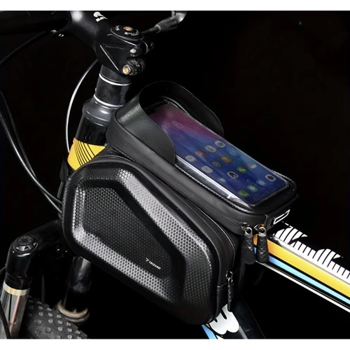 Fietstas voor telefoon met waterdichte hoes en zonnescherm
