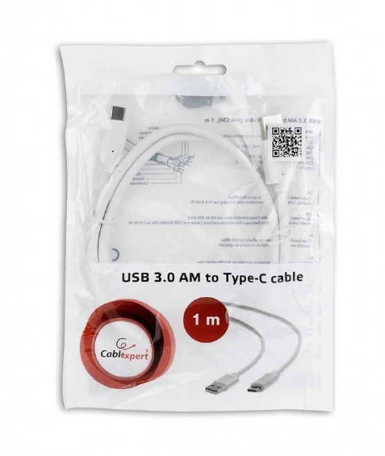 USB 3.0 Kabel C AM naar CM 1m wit