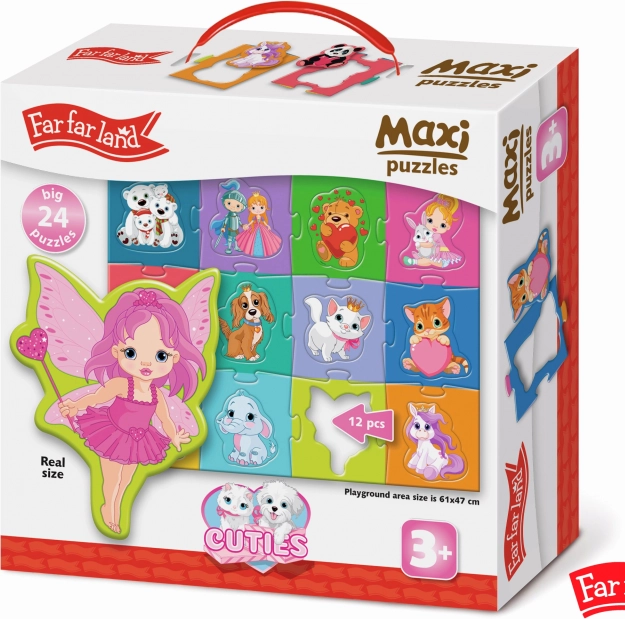 Maxi puzzel Far Far Land schattige figuurtjes