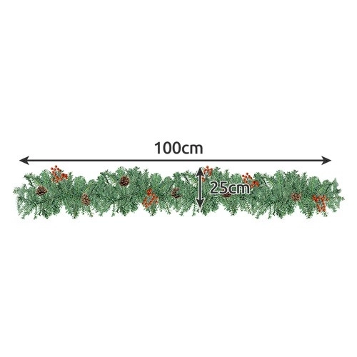 Kerstguirlande voor kerstboom 1m Ruhhy 22327