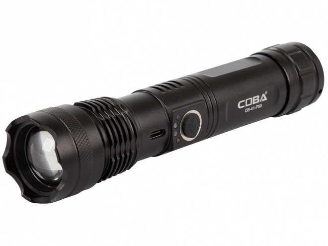 Militaire tactische zaklamp met USB-oplaadmogelijkheid en zoomfunctie