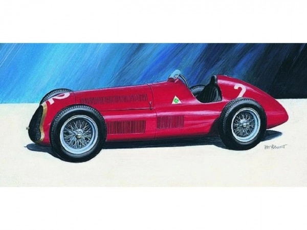 Model Alfa Romeo Alfetta 1950 17,2x6,5cm in doos 25x14,5x4,5cm