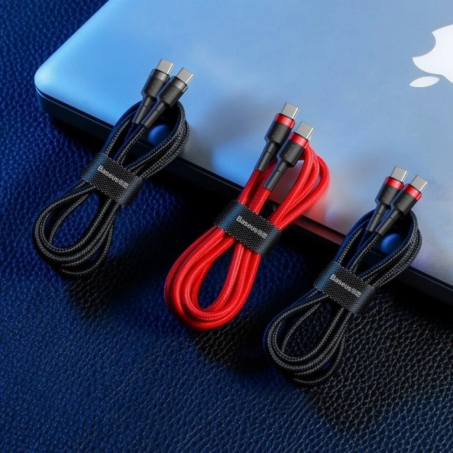 Kabel Baseus Cafule USB-C PD2.0 60W 2m Rood