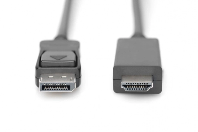 Adaptieve kabel DisplayPort 1.2 met klikbare connector 4K 60Hz UHD Type DP/HDMI A M/M zwart – 3 m