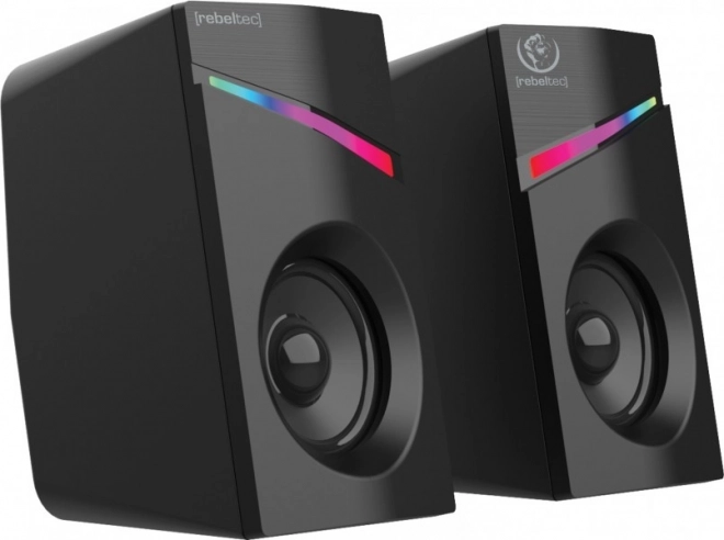 Stereofonische luidsprekers 2.0 met LED-verlichting