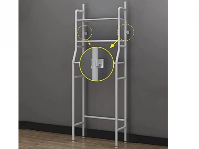 Praktische badkamerplank boven wasmachine