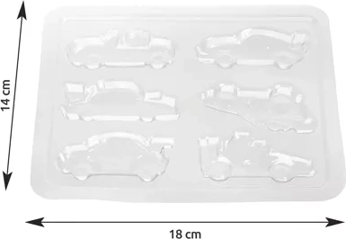 Gedetailleerde mal met 6 automotieven
