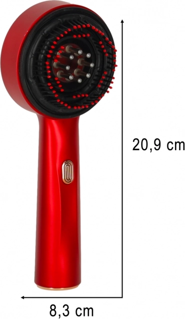 Hoofdmassagerborstel met USB en infraroodlicht