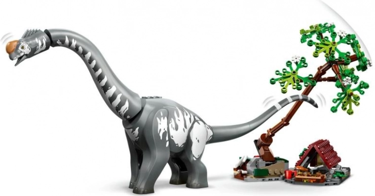 Reusachtige Titanosaurus met realistische beweging