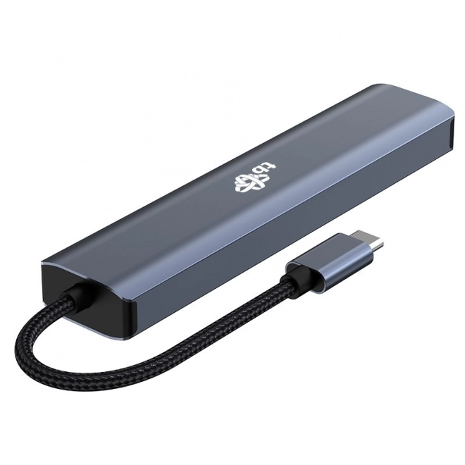 HUB USB-C adapter 6v1 - HDMI, 3x USB, PD, RJ-45