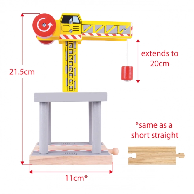 Bigjigs Rail Grote Gele Kraan