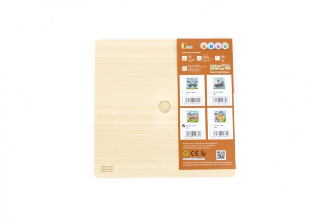 Houten puzzel 9 stukken - treintje