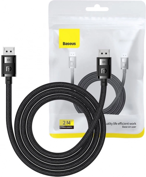 DisplayPort-kabel BASEUS High Definition 8K, 2 m, zwart