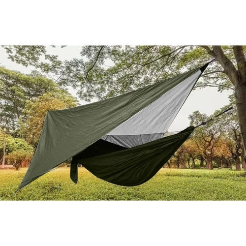 Toeristische hangmat met muskietennet en zeil 260x140 cm