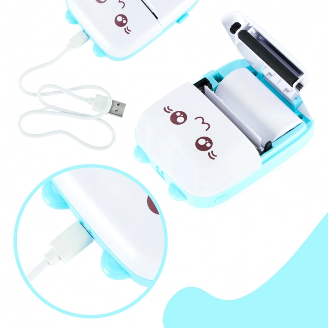 Thermische mini printer met kattenontwerp