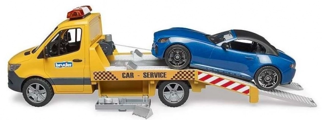 Bruder Takelwagen MB Sprinter met sportwagen