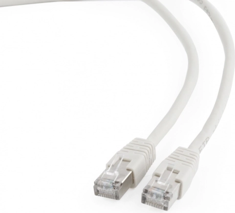 Afschermde FTP patchkabel Cat. 6, 0,25 m, grijs