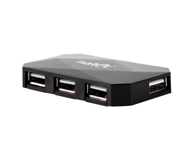 USB-hub 4 poorten LOCUST USB 2.0 zwart