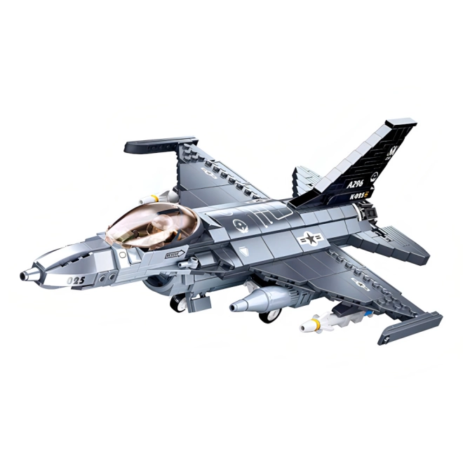 Realistisch F-16 model met gedetailleerde bewapening