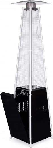 Veilige constructie met glazen vlamafscherming