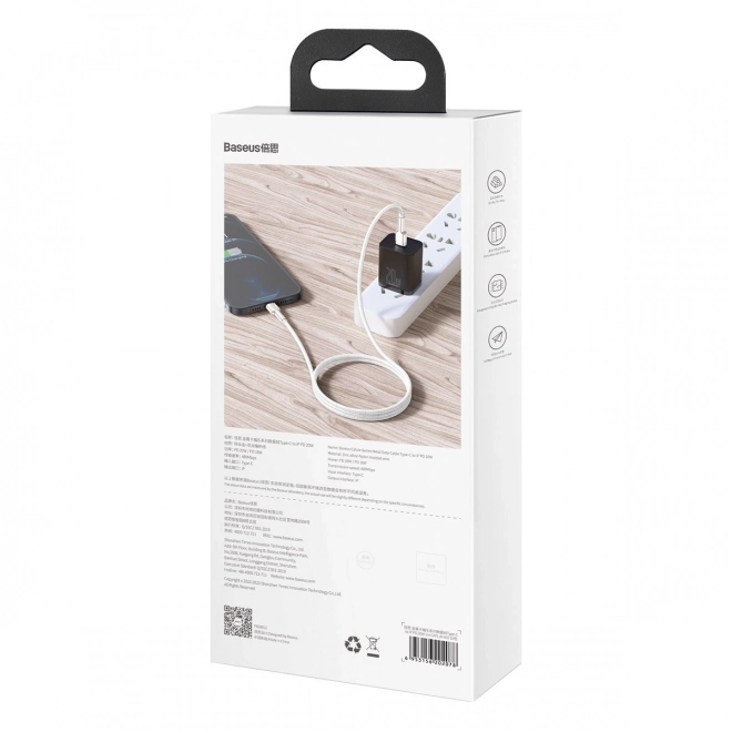 USB-C kabel voor Lightning Baseus Cafule met snel opladen 20W, 1m
