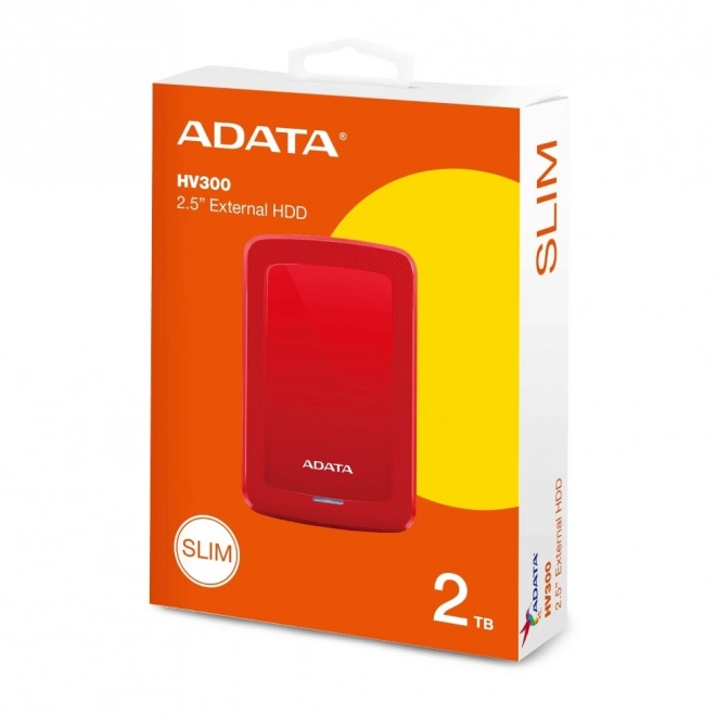 DashDrive HV300 2TB Externe Harde Schijf USB 3.1 Rood