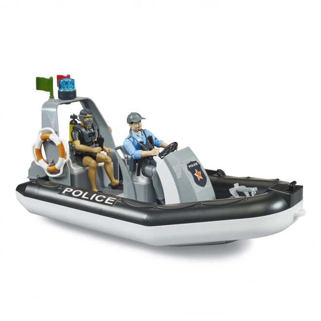 Bruder Politieboot met Agent en Duiker