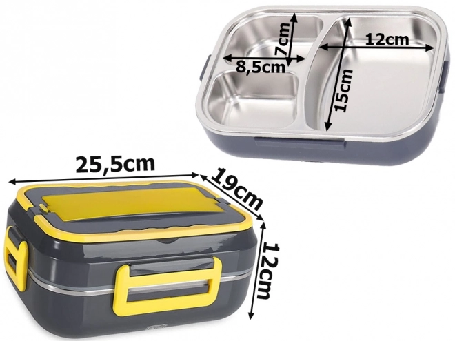 Elektrische verwarmde lunchbox voor werkauto