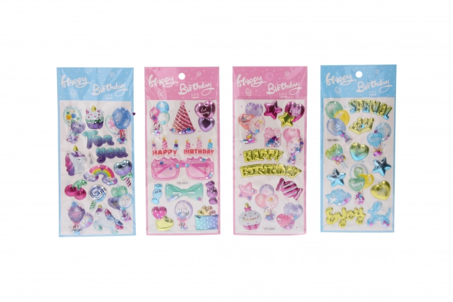 Stickers 22x9,5 cm met glitter