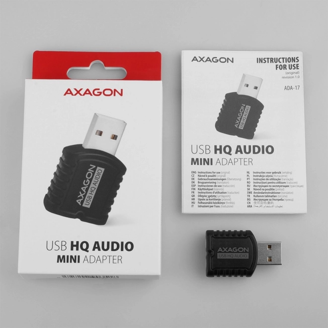 Usb audio-adapter Axagon HQ mini