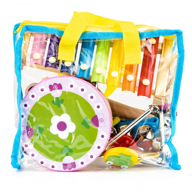 Muziekset 14 instrumenten + tas Ecotoys