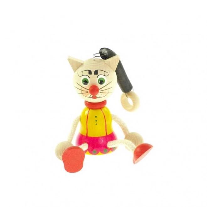 Kat op een veer voor kinderen