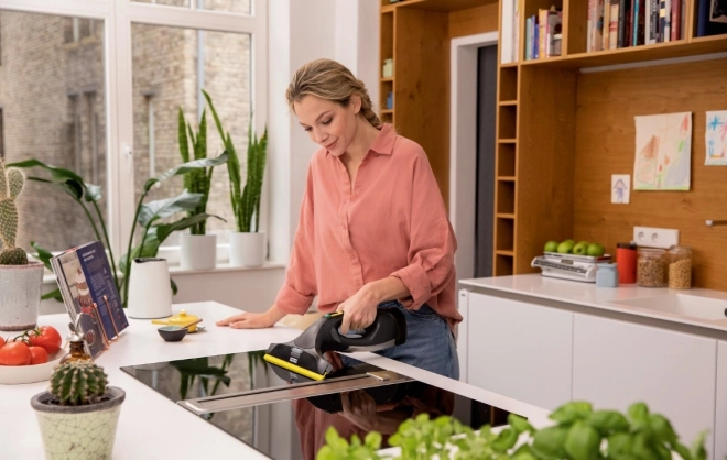 Ergonomische handgreep met laadindicator