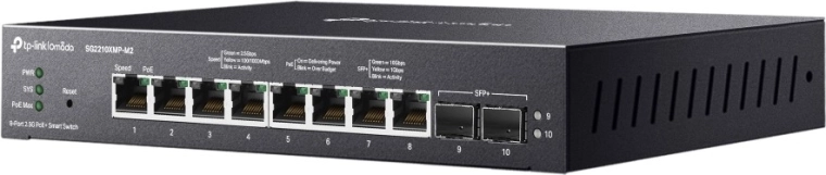 8× 2,5G PoE+ voor moderne apparaten