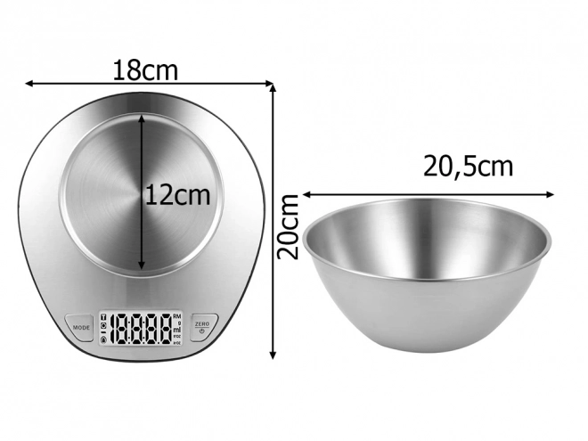 Digitale keukenweegschaal met nauwkeurigheid van 5kg/1g