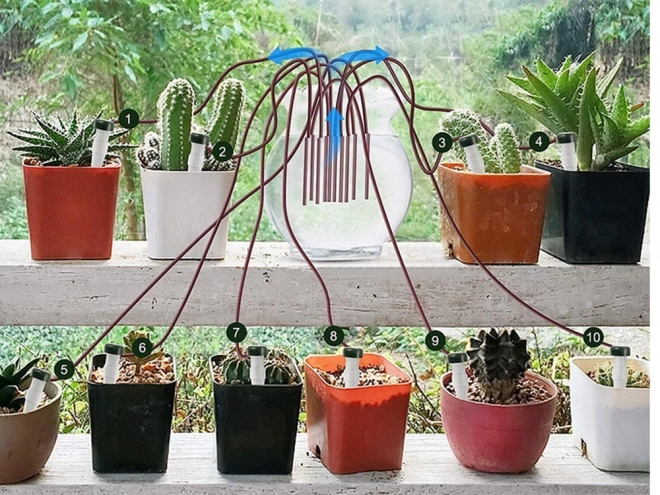 Irrigatiesysteem voor Bloempotten
