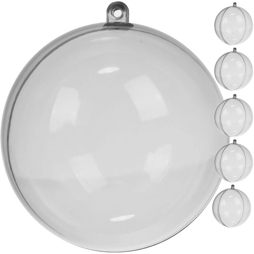 Transparante decoraties 12cm - set van 5 stuks Ruhhy 22278