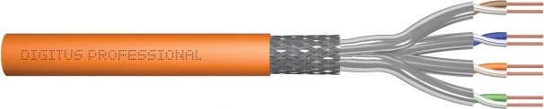 Installatietelecommunicatiekabel cat. 7 S/FTP, LSOH, AWG 23/1, 50 m, oranje