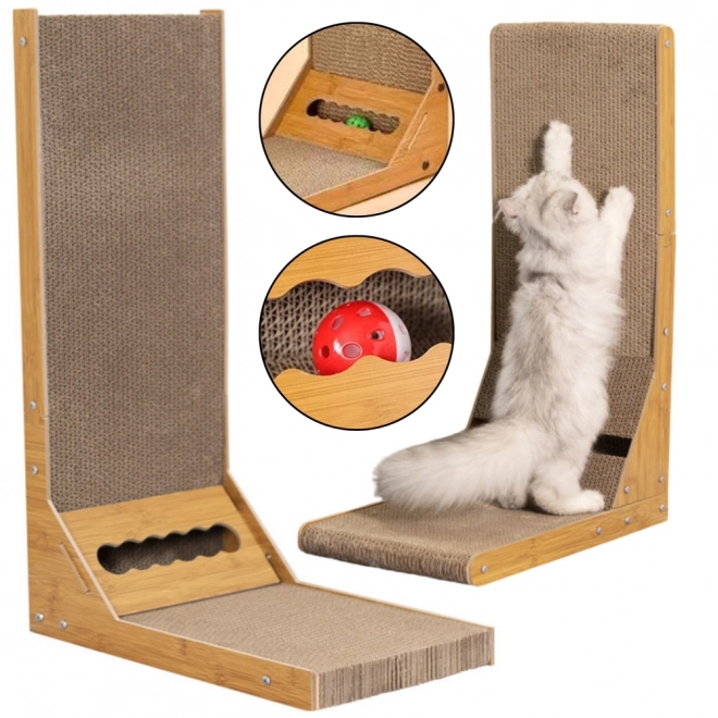 Kattenkrabpaal met balletje