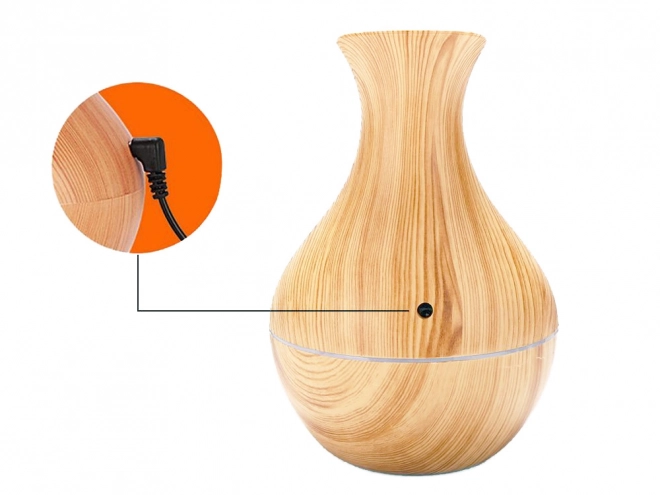 Aroma diffuser en luchtbevochtiger met RGB-verlichting en USB-voeding